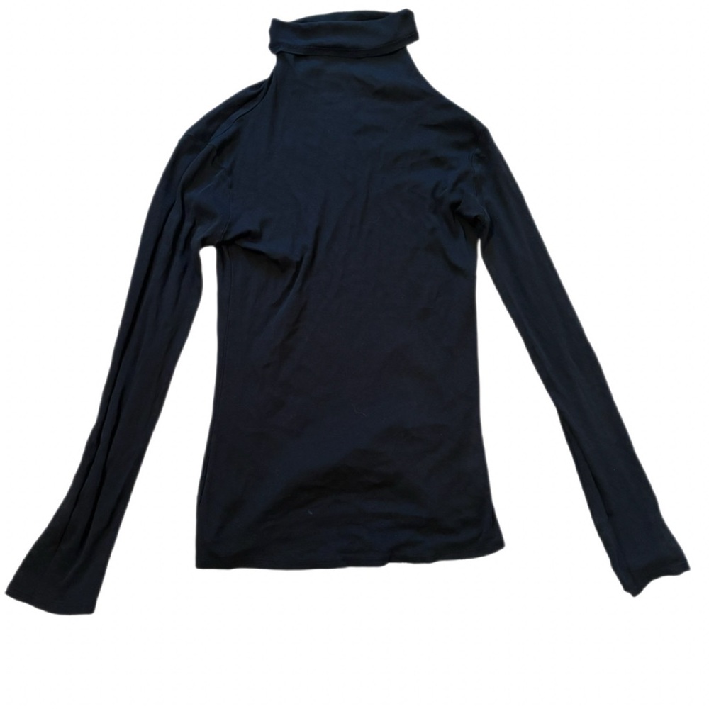 GAP Black Long Sleeve Turtleneck Top Size M